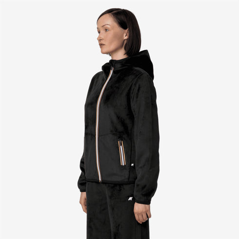 K - Way Felpa con zip Felpa Donna LILY VELOUR POLAR REVERSIBLE 5 - Francavilla Moda